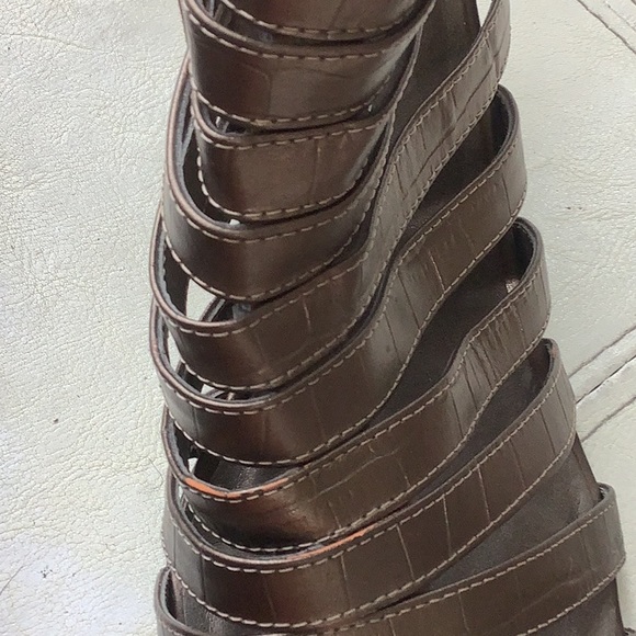 Pewter color Strapped sandals - Picture 11 of 15